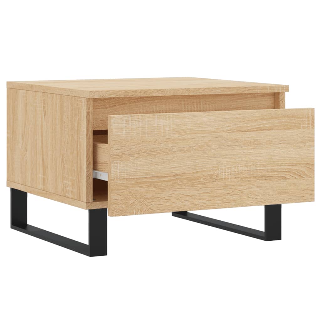 Tables basses 2 pcs chêne sonoma 50x46x35 cm bois d’ingénierie - Tables basses