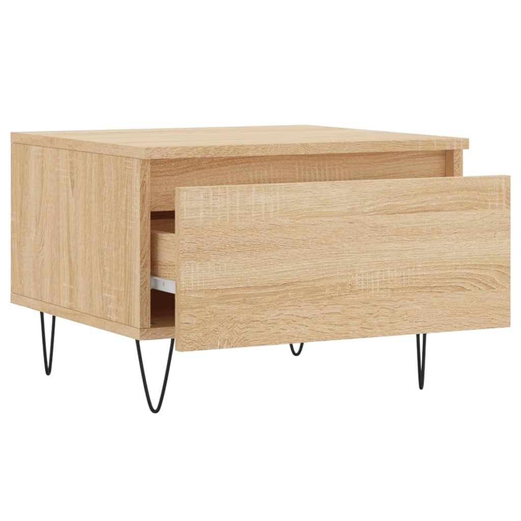 Tables basses 2 pcs chêne sonoma 50x46x35 cm bois d’ingénierie - Tables basses