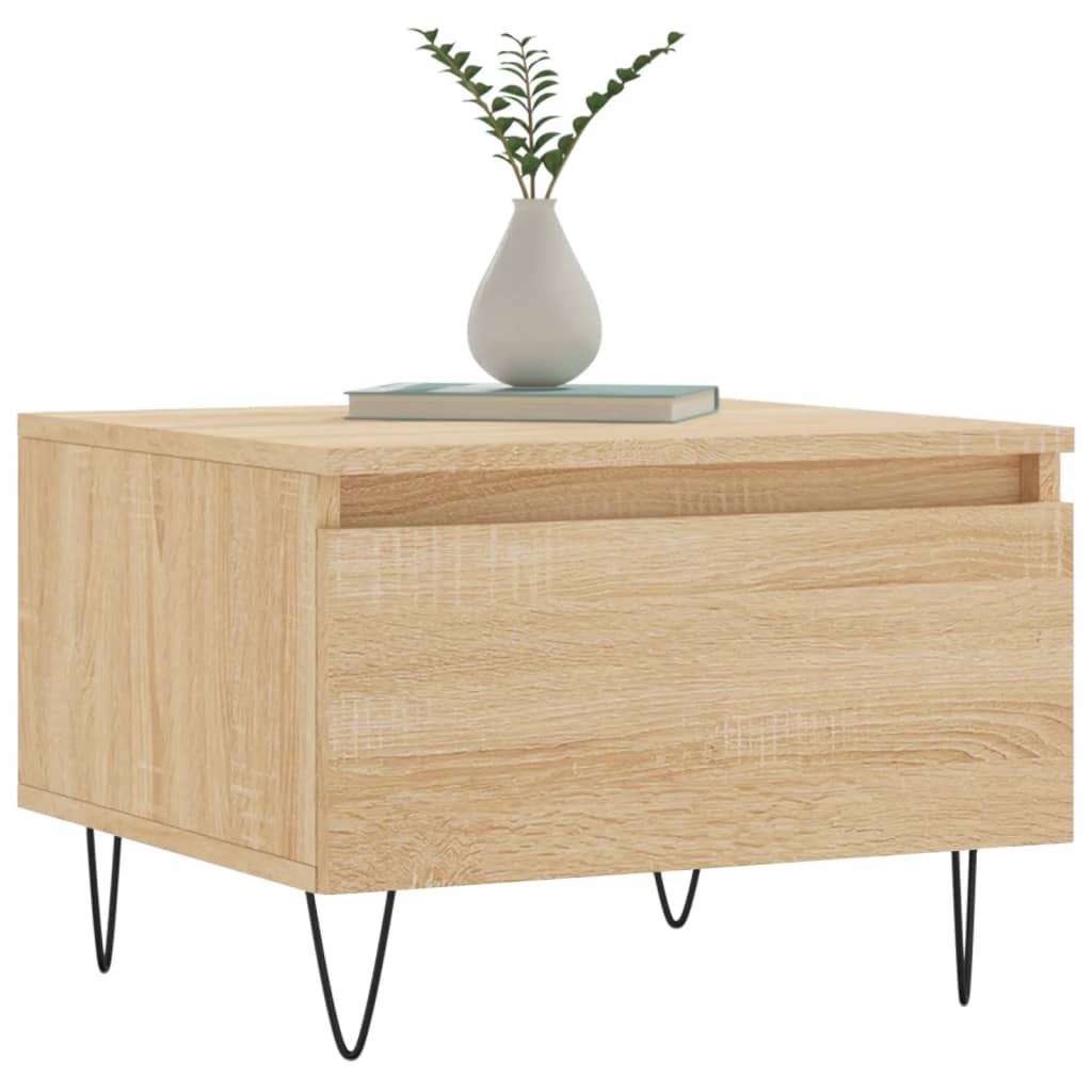 Tables basses 2 pcs chêne sonoma 50x46x35 cm bois d’ingénierie - Tables basses