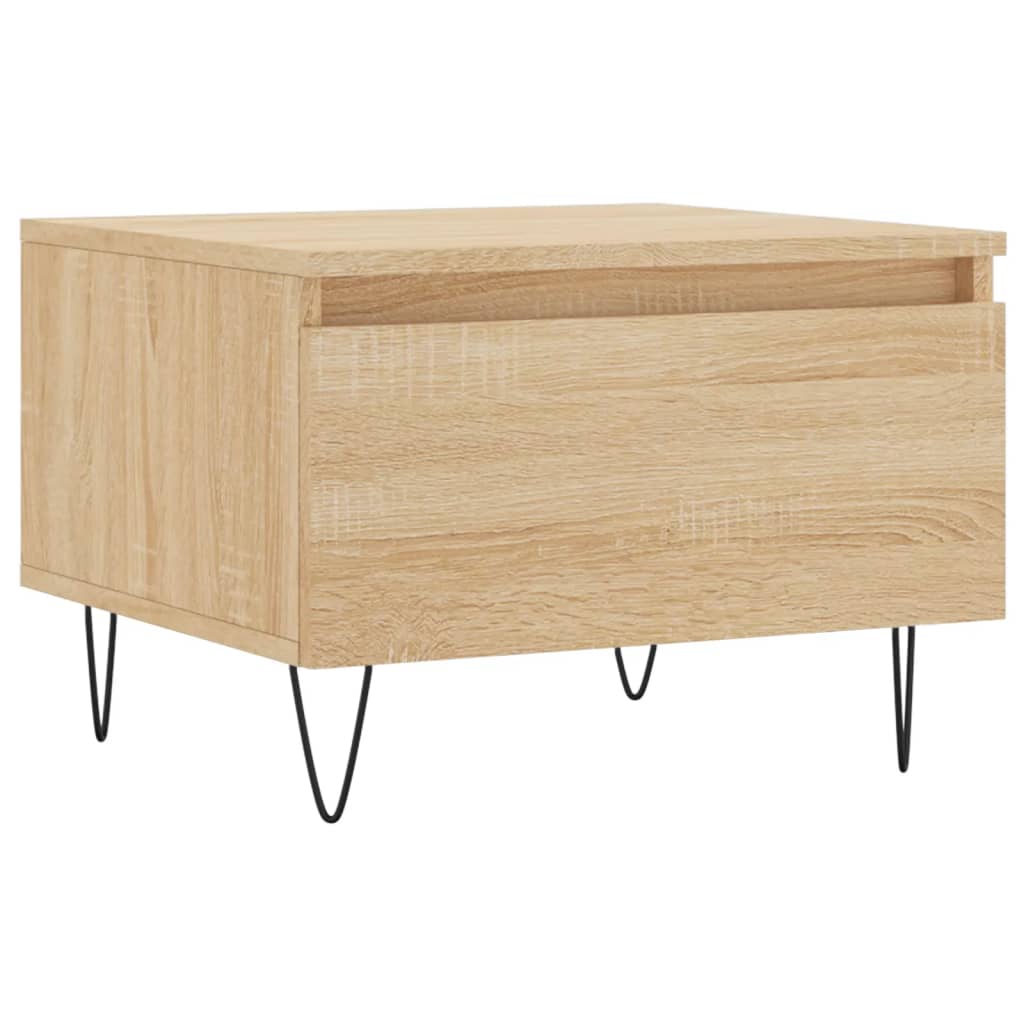 Tables basses 2 pcs chêne sonoma 50x46x35 cm bois d’ingénierie - Tables basses