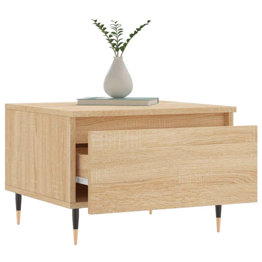 Tables basses 2 pcs chêne sonoma 50x46x35 cm bois d’ingénierie - Tables basses