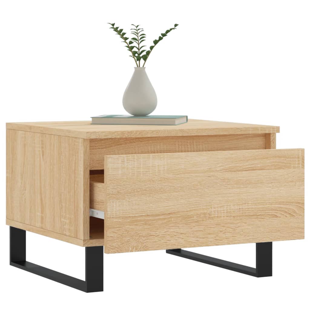 Tables basses 2 pcs chêne sonoma 50x46x35 cm bois d’ingénierie - Tables basses