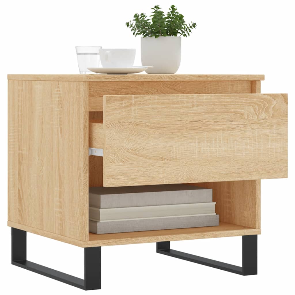 Tables basses 2 pcs chêne sonoma 50x46x50 cm bois d’ingénierie - Tables basses