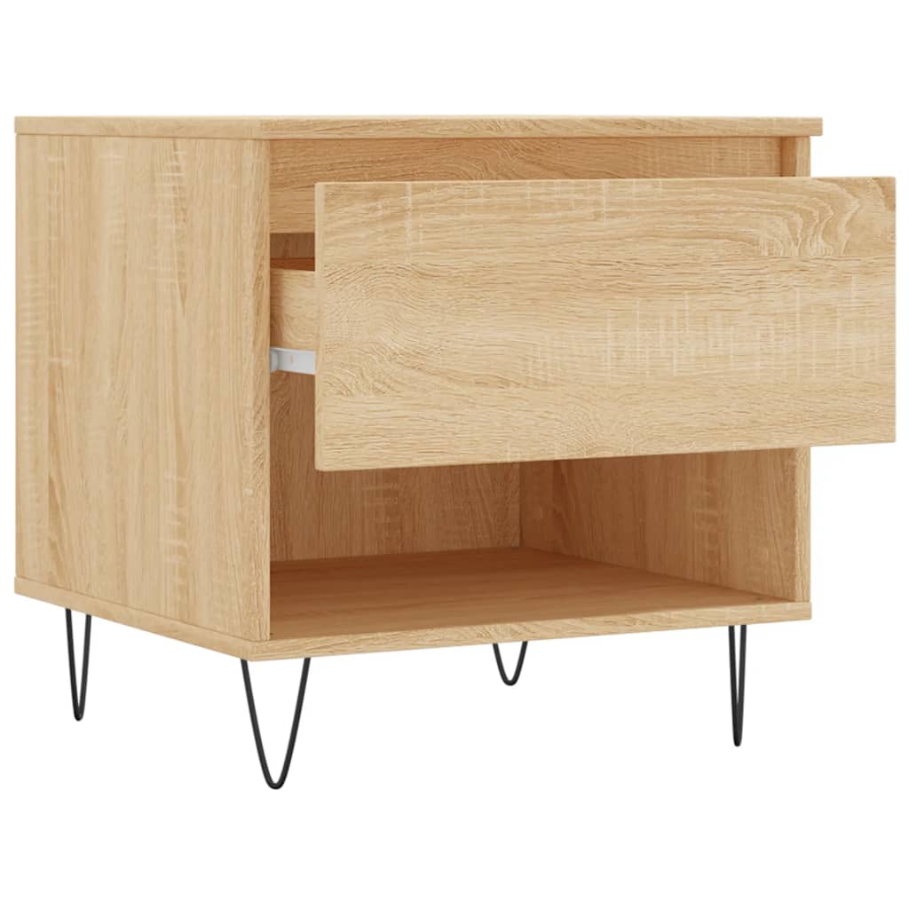 Tables basses 2 pcs chêne sonoma 50x46x50 cm bois d’ingénierie - Tables basses