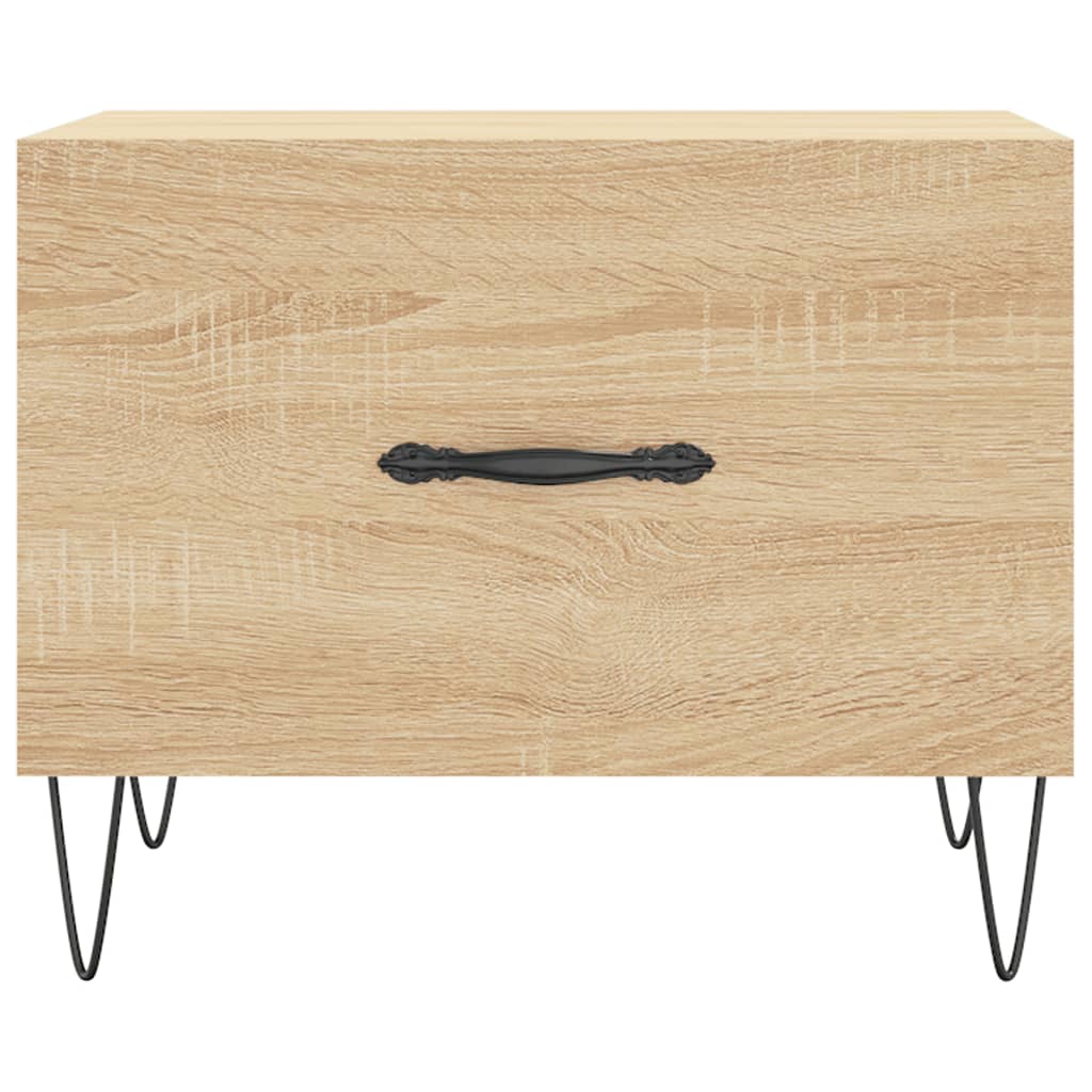 Tables basses 2 pcs chêne sonoma 50x50x40 cm bois d’ingénierie - Tables basses