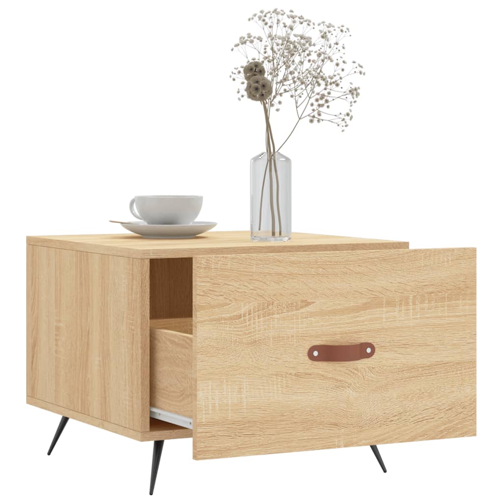 Tables basses 2 pcs chêne sonoma 50x50x40 cm bois d’ingénierie - Tables basses
