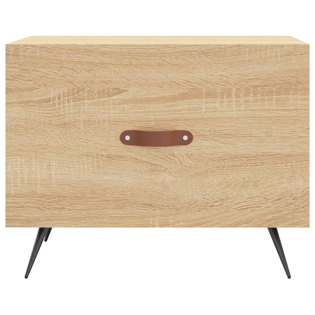 Tables basses 2 pcs chêne sonoma 50x50x40 cm bois d’ingénierie - Tables basses