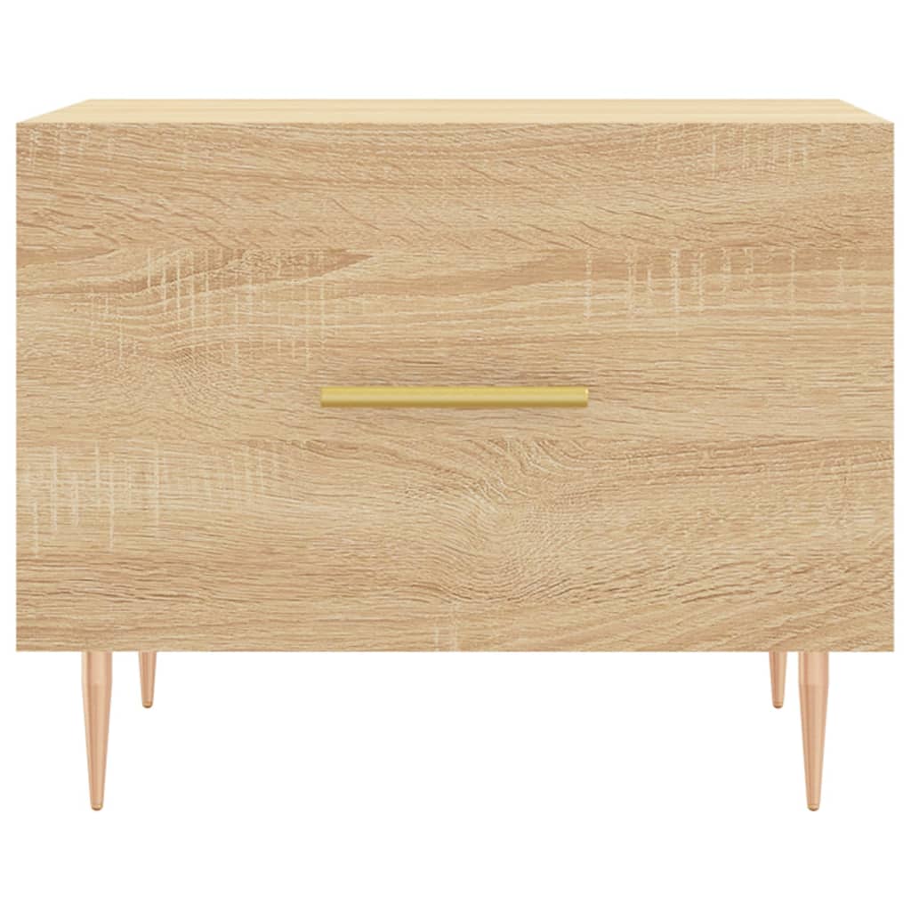 Tables basses 2 pcs chêne sonoma 50x50x40 cm bois d’ingénierie - Tables basses