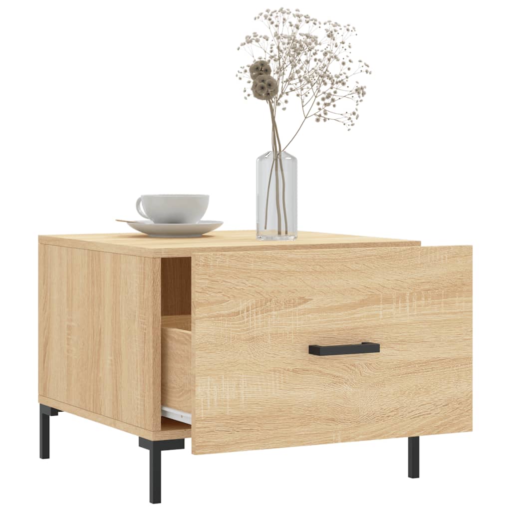 Tables basses 2 pcs chêne sonoma 50x50x40 cm bois d’ingénierie - Tables basses