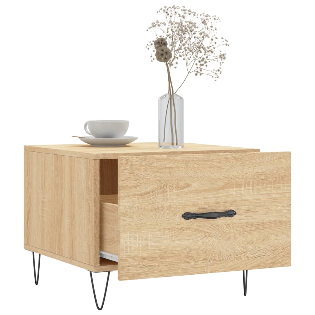 Tables basses 2 pcs chêne sonoma 50x50x40 cm bois d’ingénierie - Tables basses