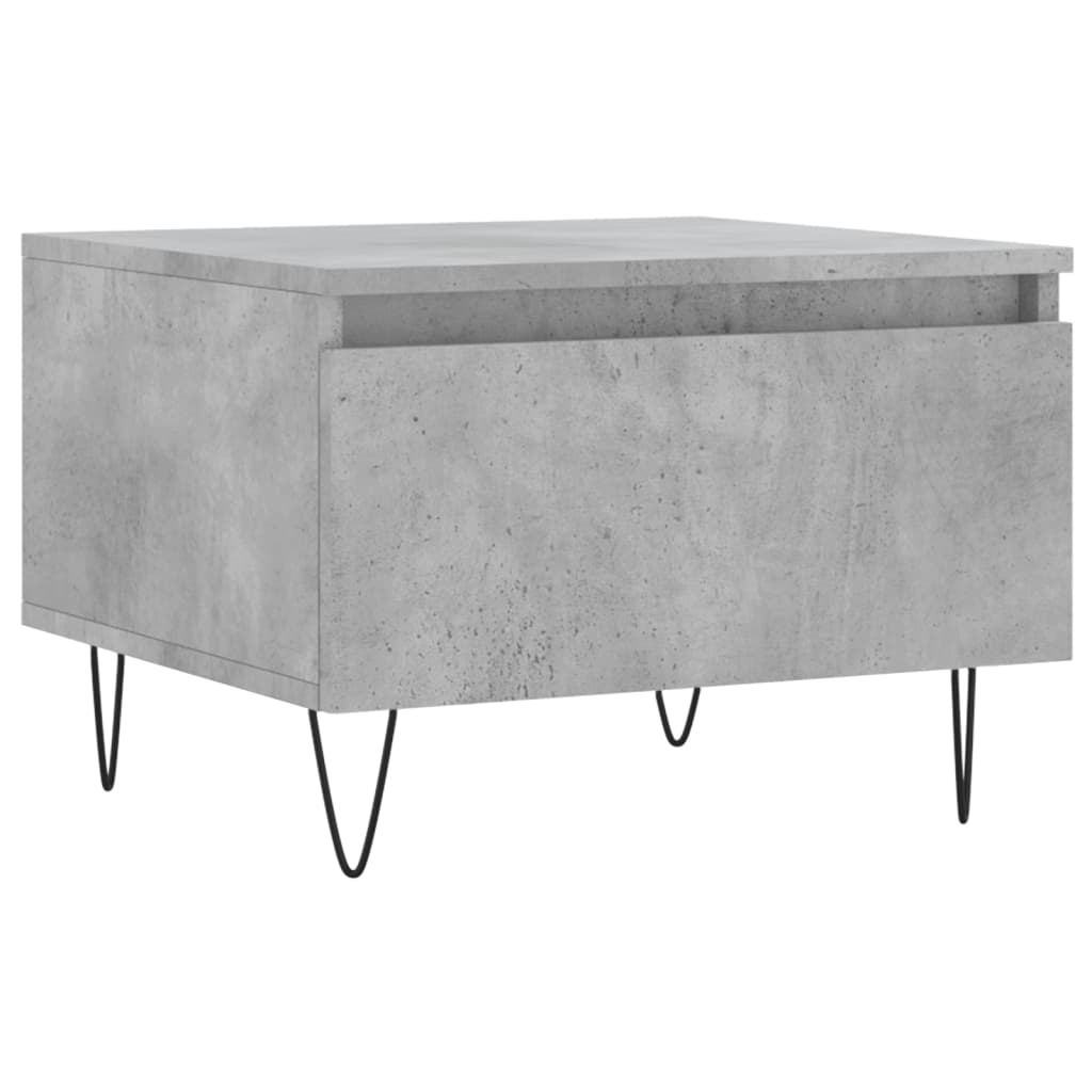 Tables basses 2 pcs gris béton 50x46x35 cm bois d’ingénierie - Tables basses