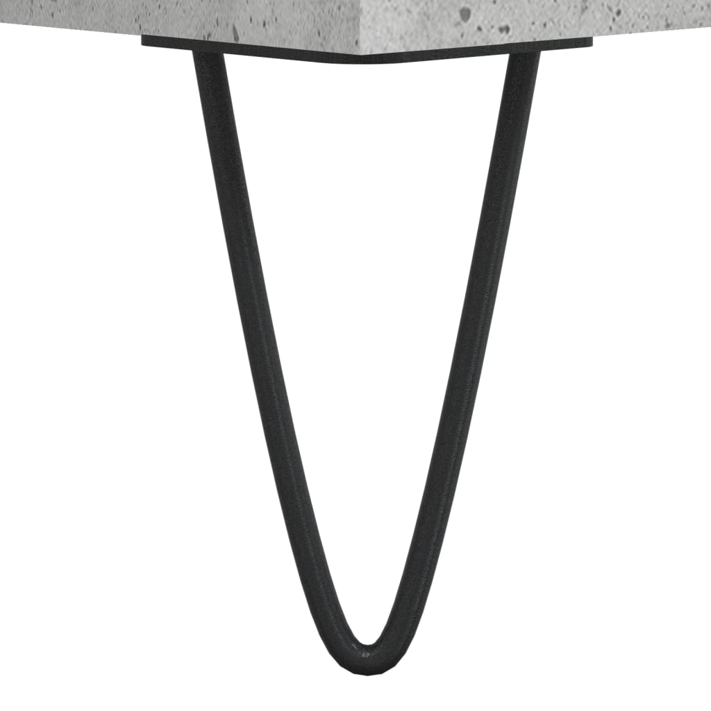 Tables basses 2 pcs gris béton 50x46x35 cm bois d’ingénierie - Tables basses