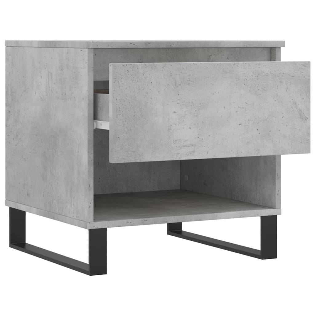 Tables basses 2 pcs gris béton 50x46x50 cm bois d’ingénierie - Tables basses