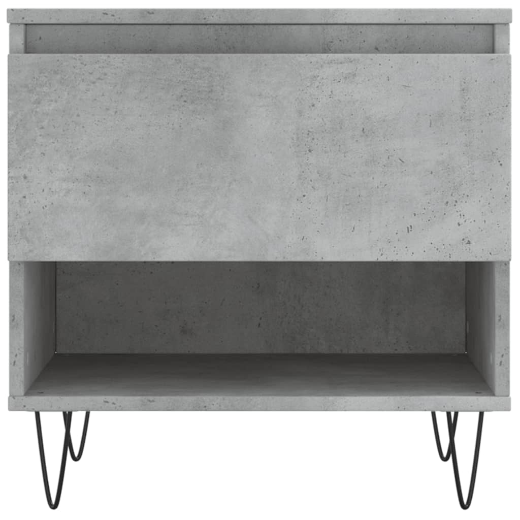 Tables basses 2 pcs gris béton 50x46x50 cm bois d’ingénierie - Tables basses