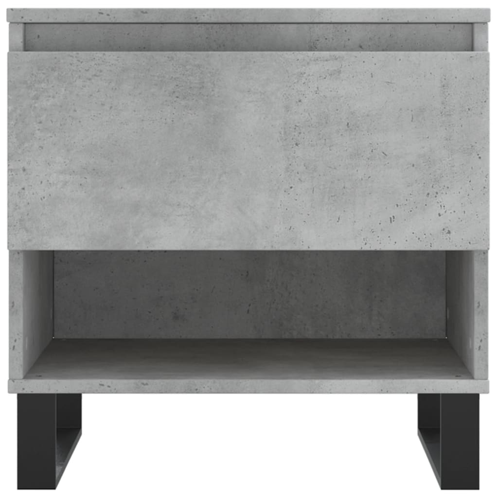 Tables basses 2 pcs gris béton 50x46x50 cm bois d’ingénierie - Tables basses