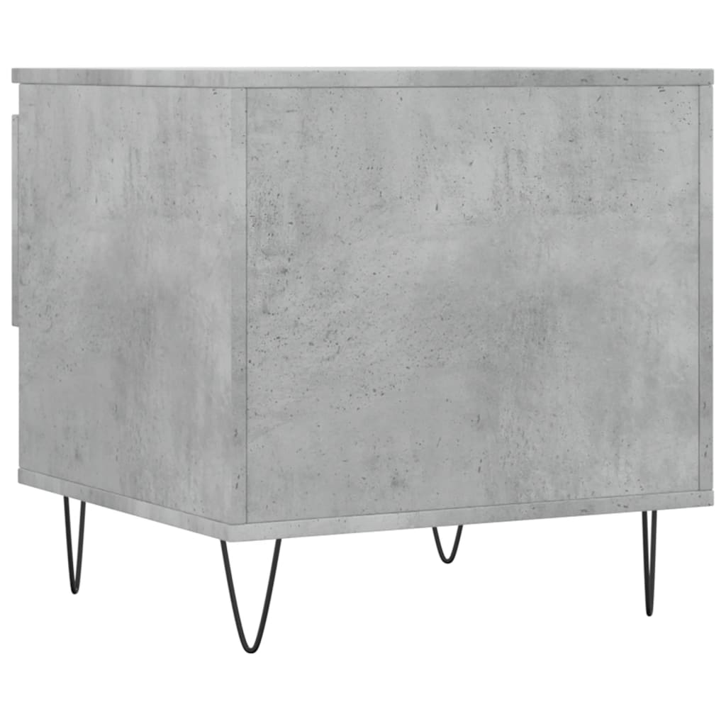 Tables basses 2 pcs gris béton 50x46x50 cm bois d’ingénierie - Tables basses