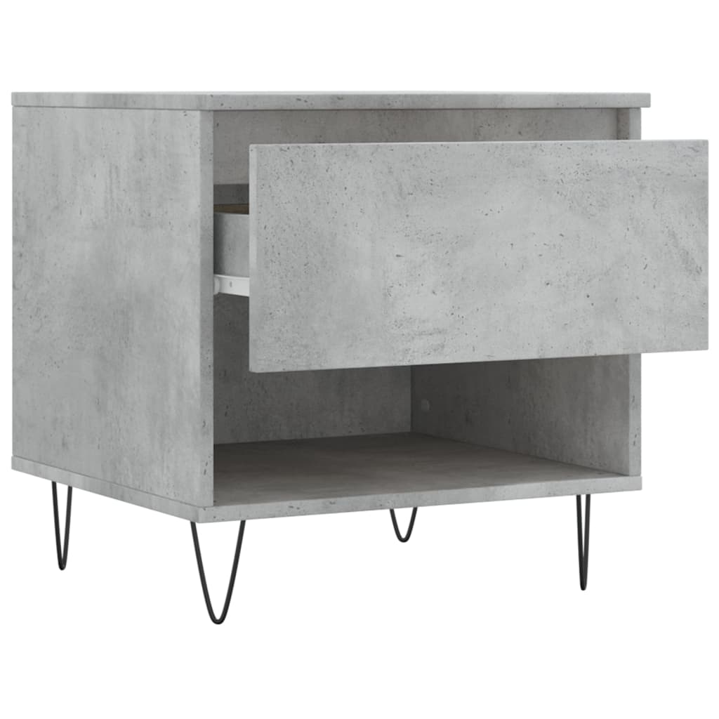 Tables basses 2 pcs gris béton 50x46x50 cm bois d’ingénierie - Tables basses