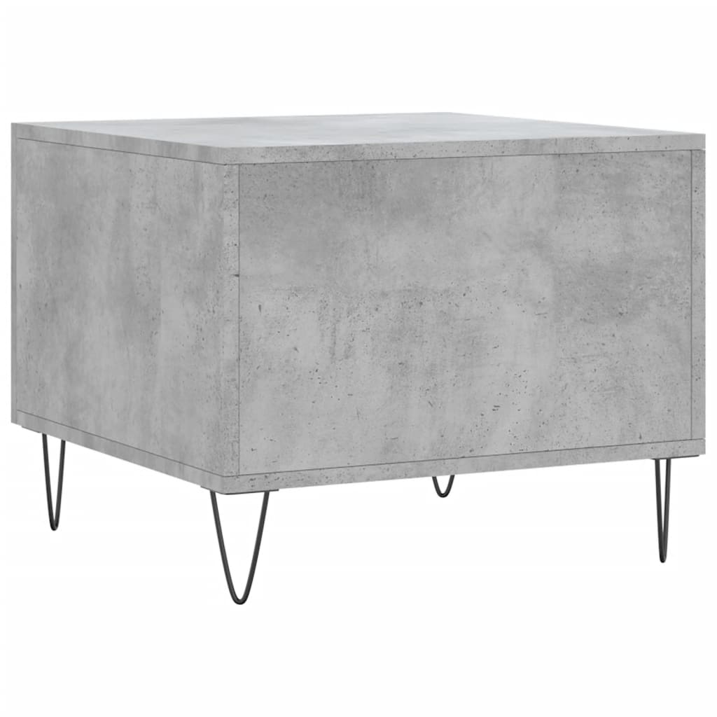 Tables basses 2 pcs gris béton 50x50x40 cm bois d’ingénierie - Tables basses