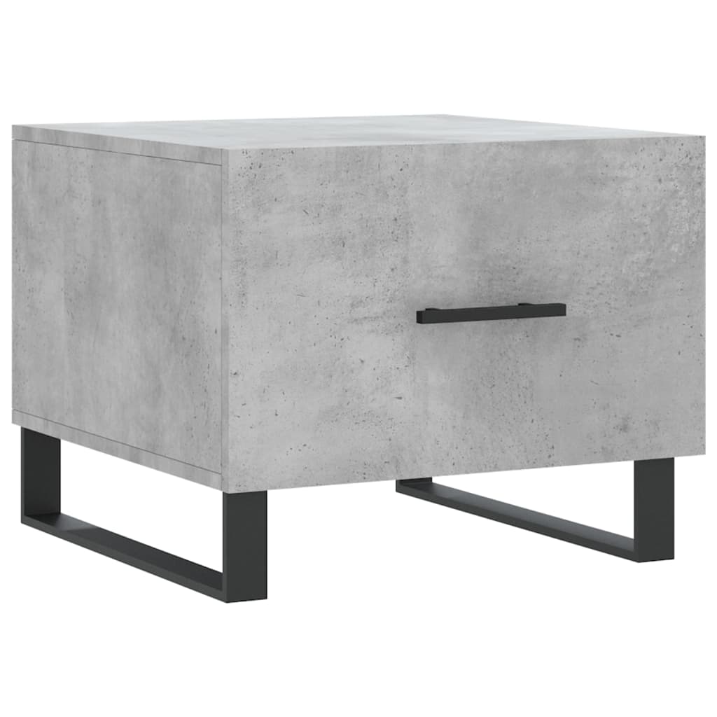 Tables basses 2 pcs gris béton 50x50x40 cm bois d’ingénierie - Tables basses