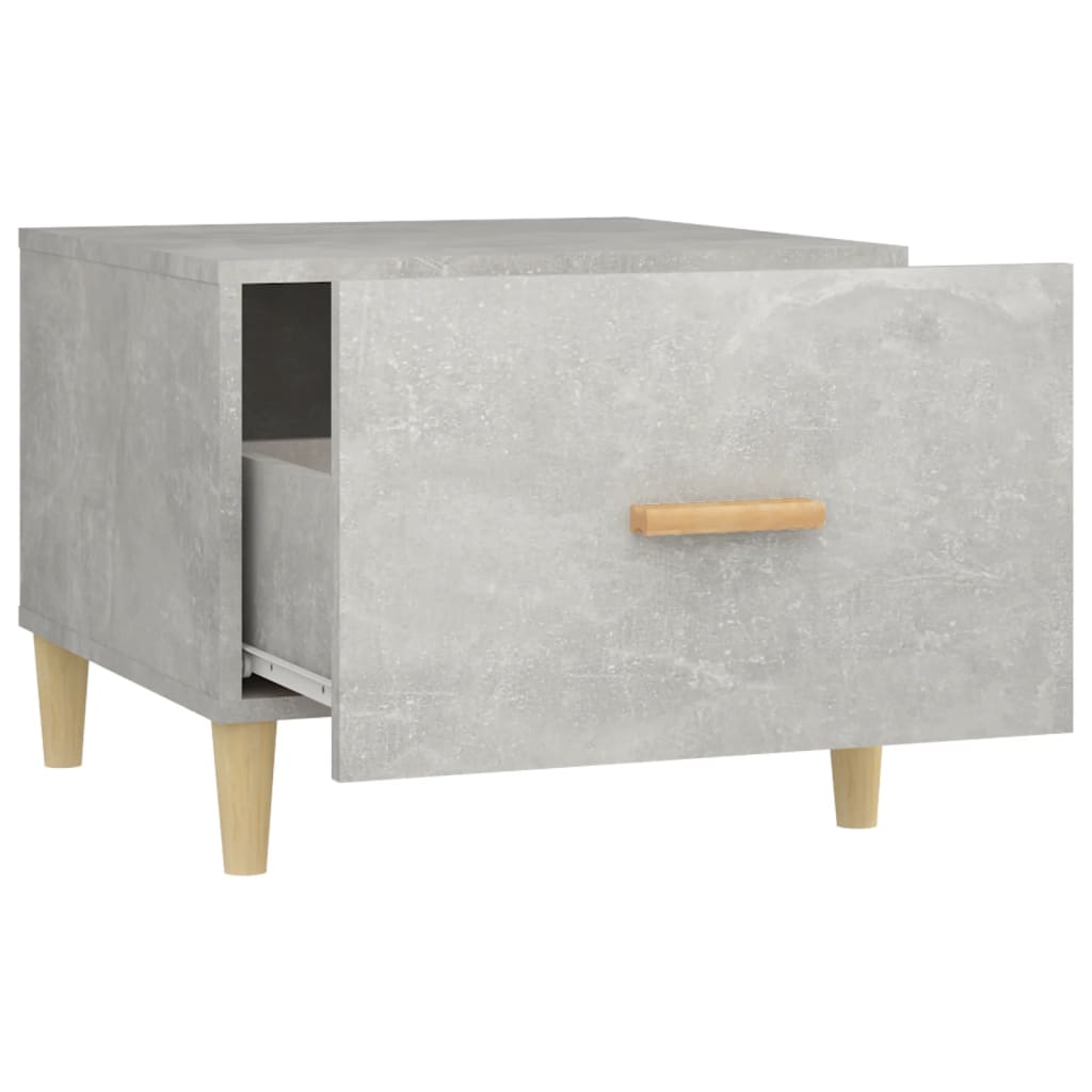 Tables basses 2 pcs gris béton 50x50x40 cm bois d’ingénierie - Tables basses