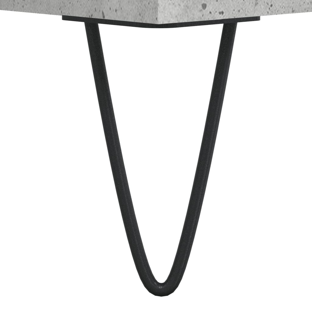 Tables basses 2 pcs gris béton 50x50x40 cm bois d’ingénierie - Tables basses