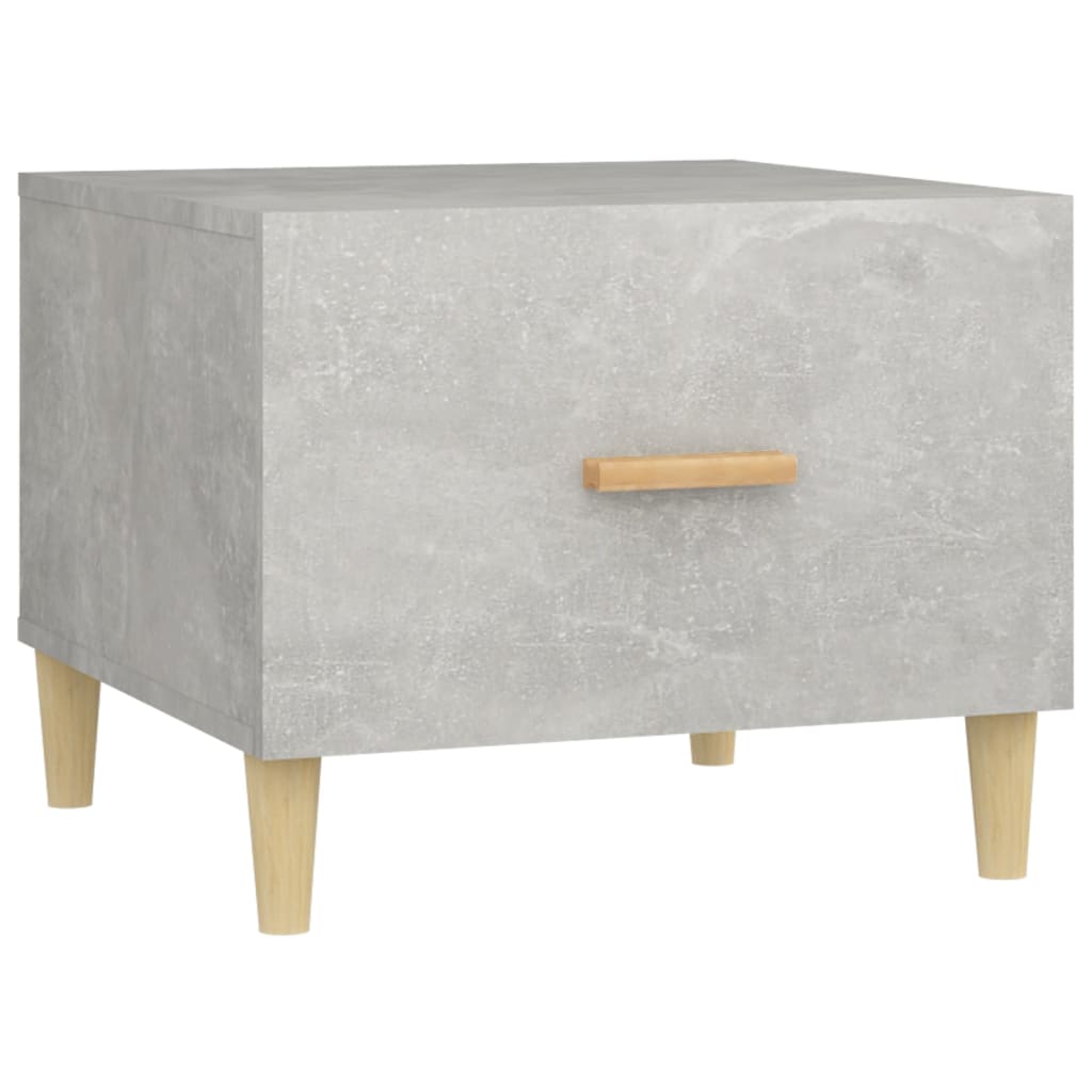 Tables basses 2 pcs gris béton 50x50x40 cm bois d’ingénierie - Tables basses