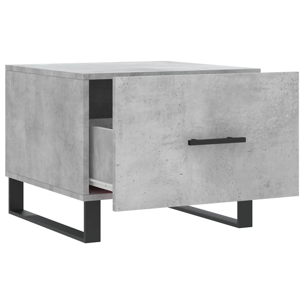 Tables basses 2 pcs gris béton 50x50x40 cm bois d’ingénierie - Tables basses
