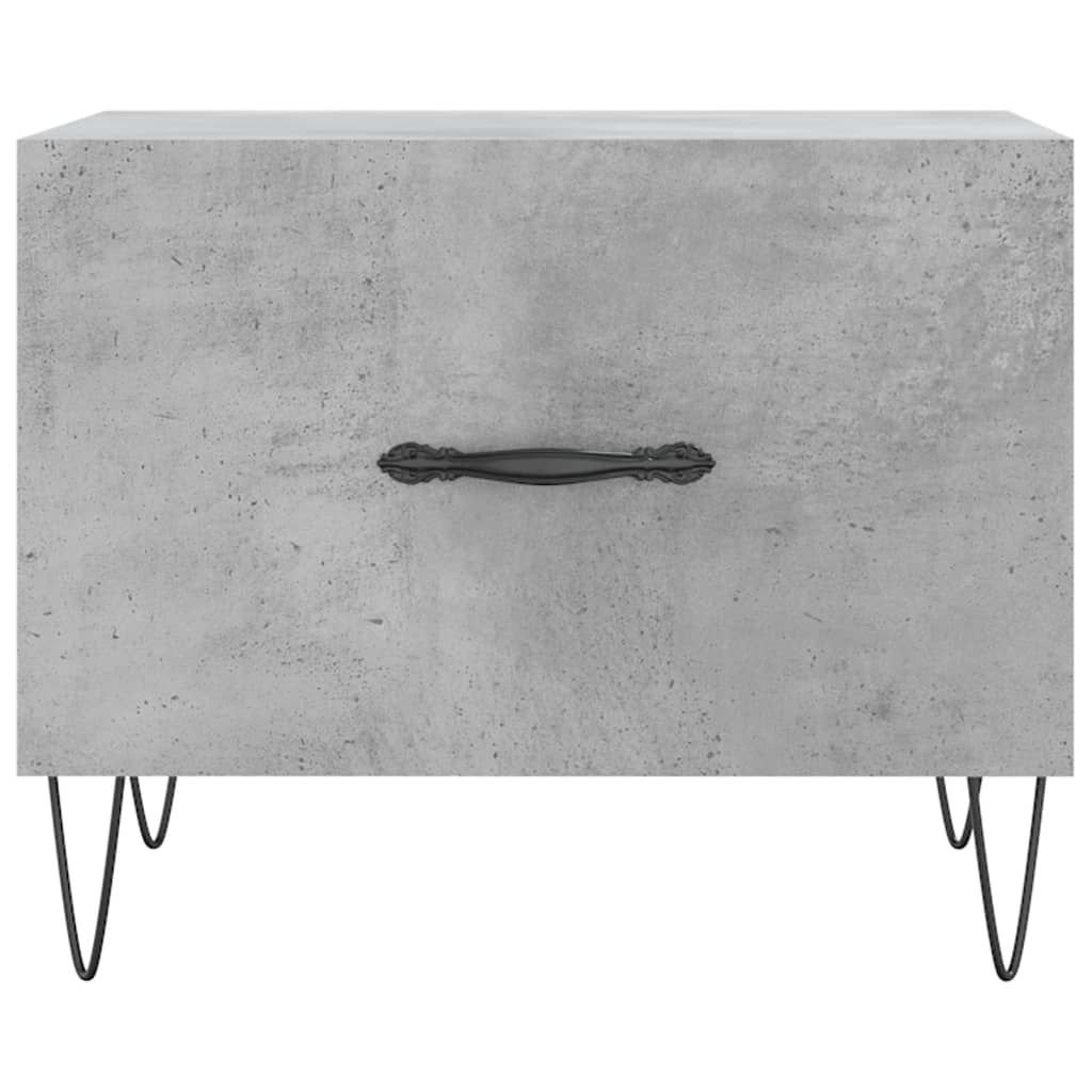 Tables basses 2 pcs gris béton 50x50x40 cm bois d’ingénierie - Tables basses