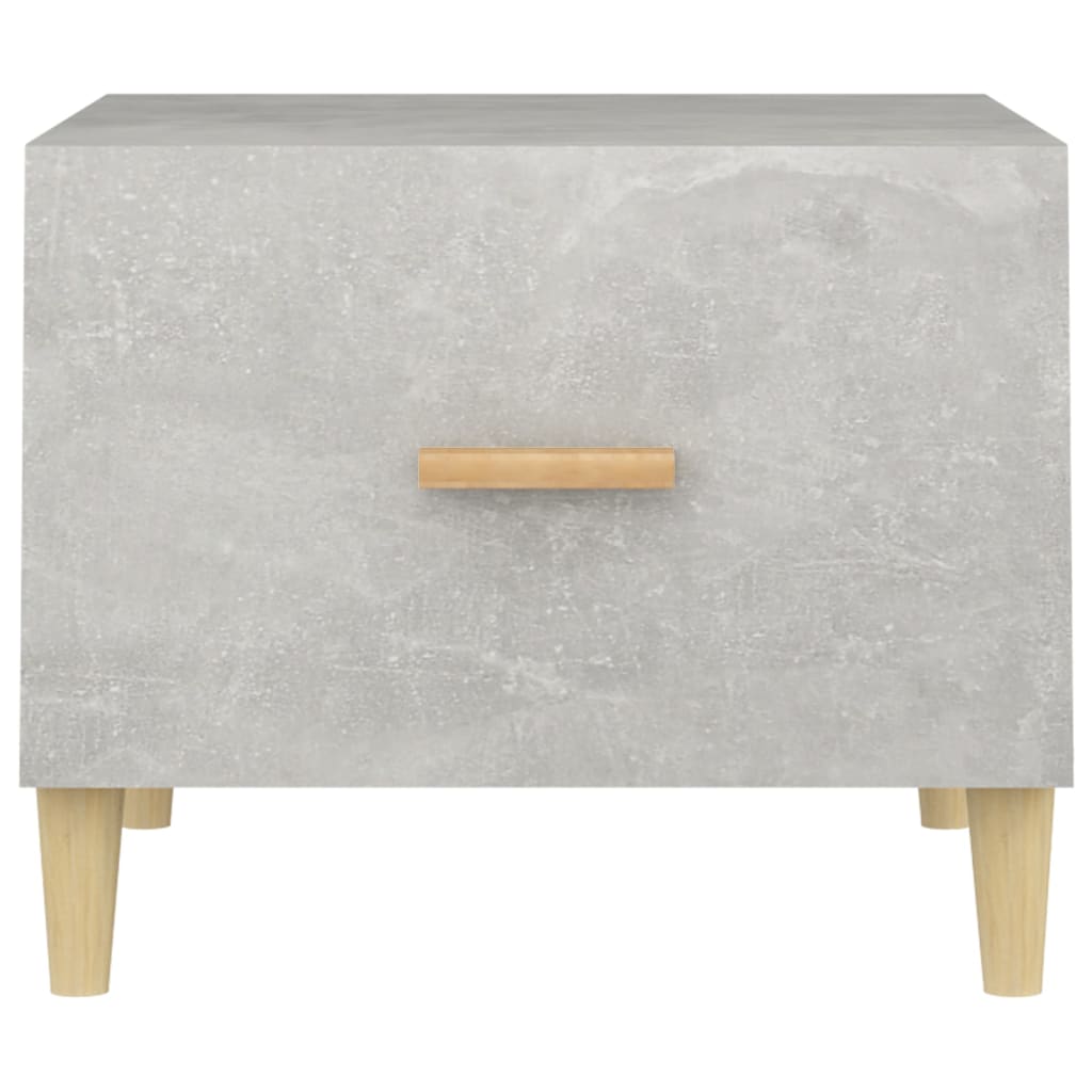 Tables basses 2 pcs gris béton 50x50x40 cm bois d’ingénierie - Tables basses