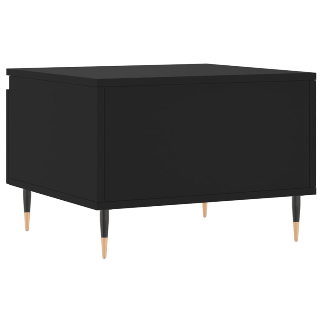 Tables basses 2 pcs noir 50x46x35 cm bois d’ingénierie - Tables basses