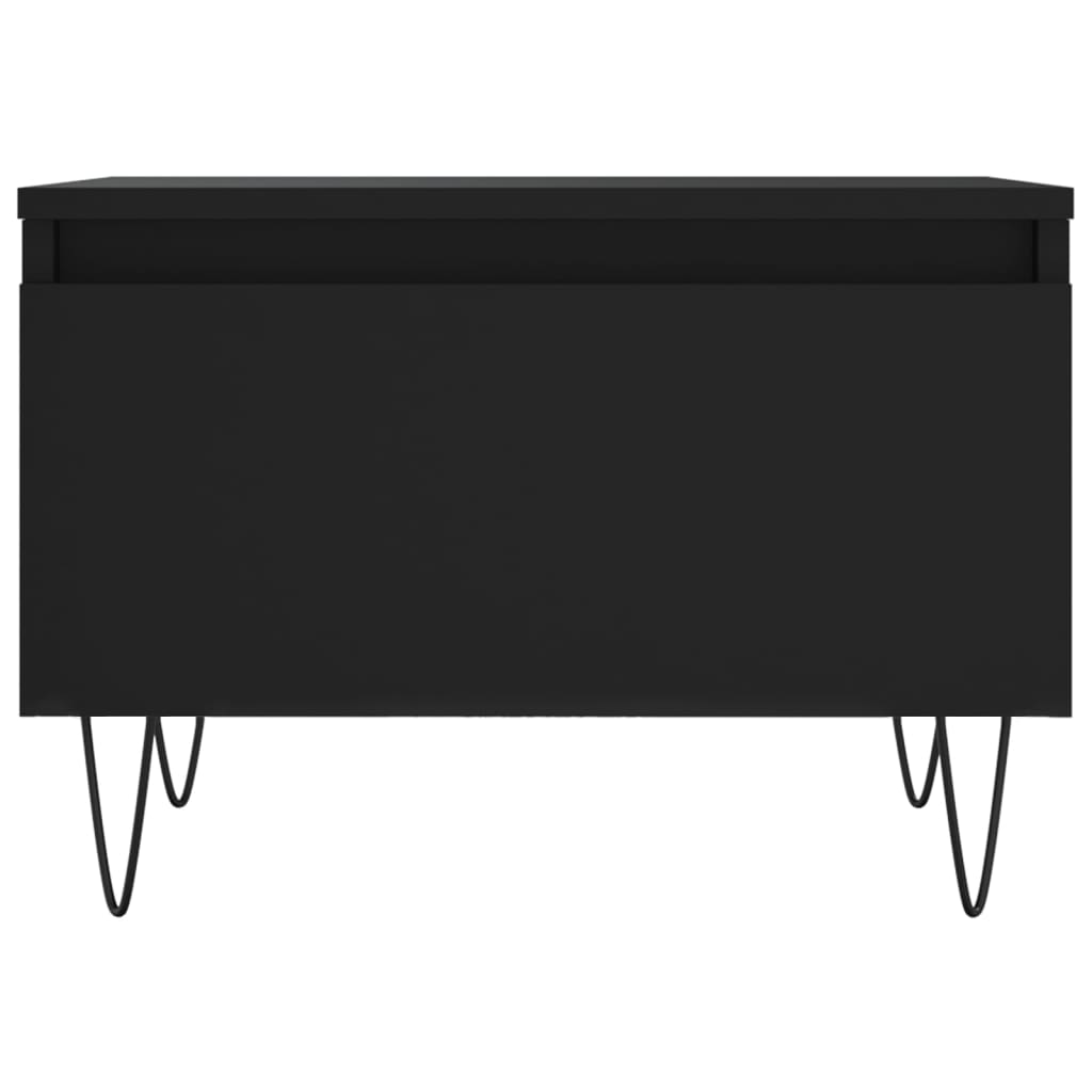 Tables basses 2 pcs noir 50x46x35 cm bois d’ingénierie - Tables basses