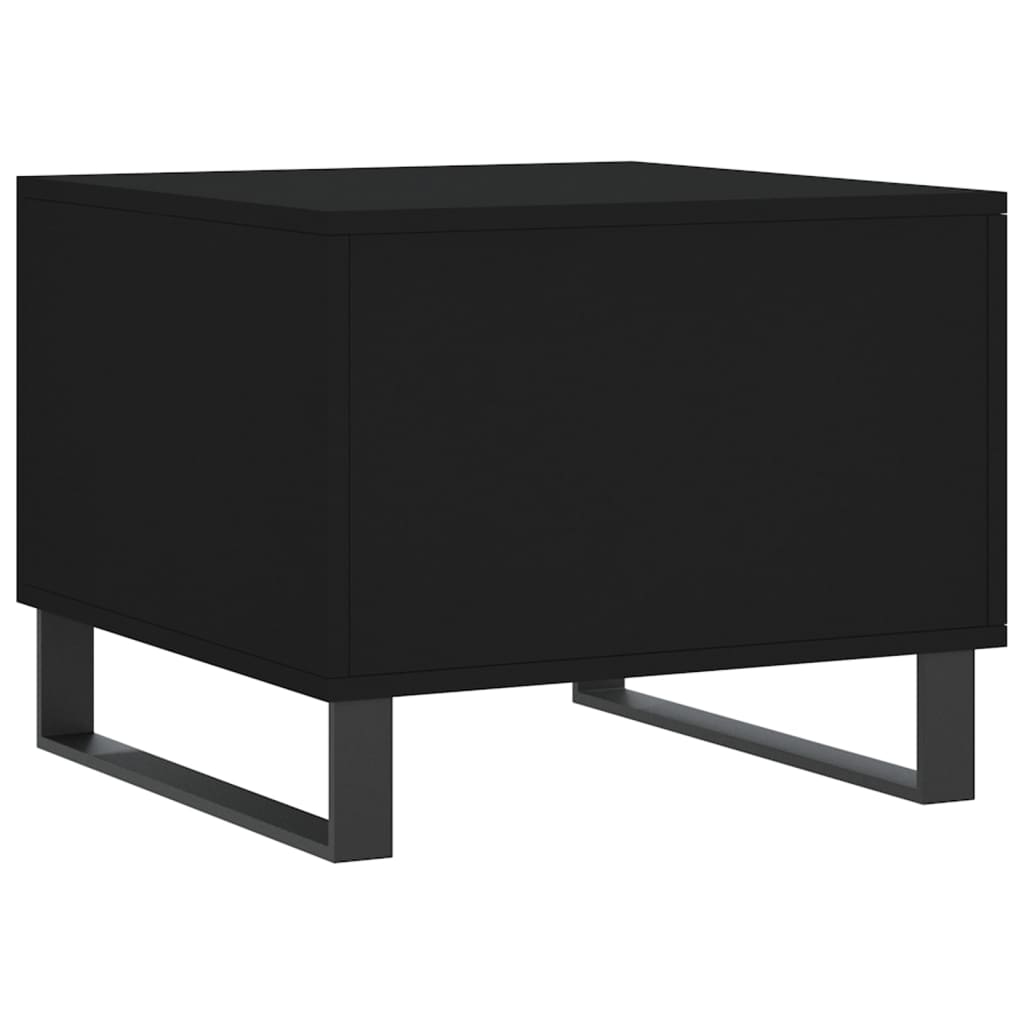 Tables basses 2 pcs noir 50x50x40 cm bois d’ingénierie - Tables basses
