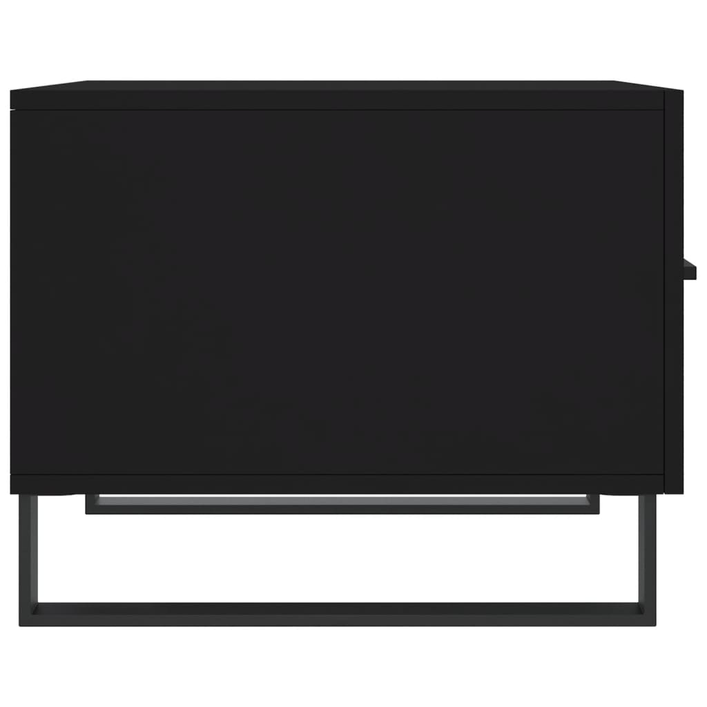 Tables basses 2 pcs noir 50x50x40 cm bois d’ingénierie - Tables basses