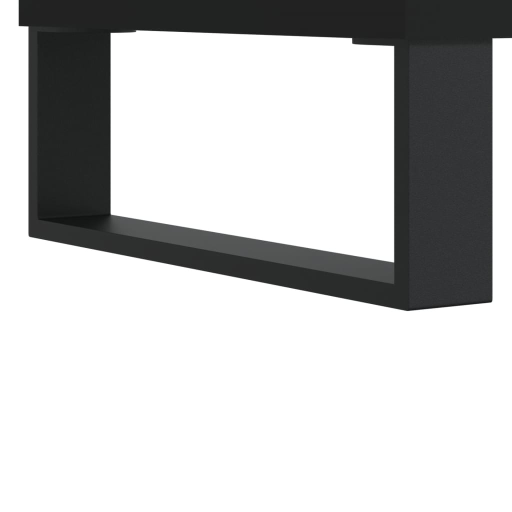 Tables basses 2 pcs noir 50x50x40 cm bois d’ingénierie - Tables basses