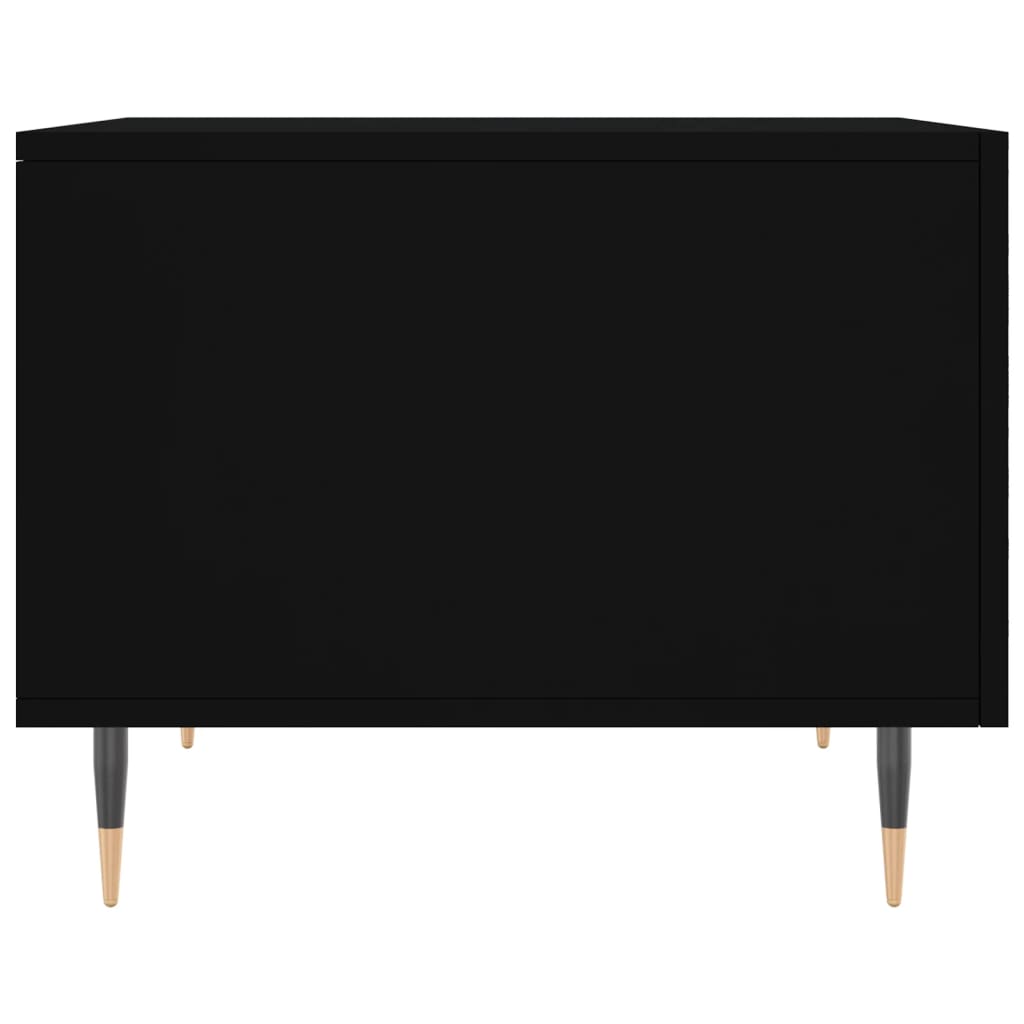 Tables basses 2 pcs noir 50x50x40 cm bois d’ingénierie - Tables basses