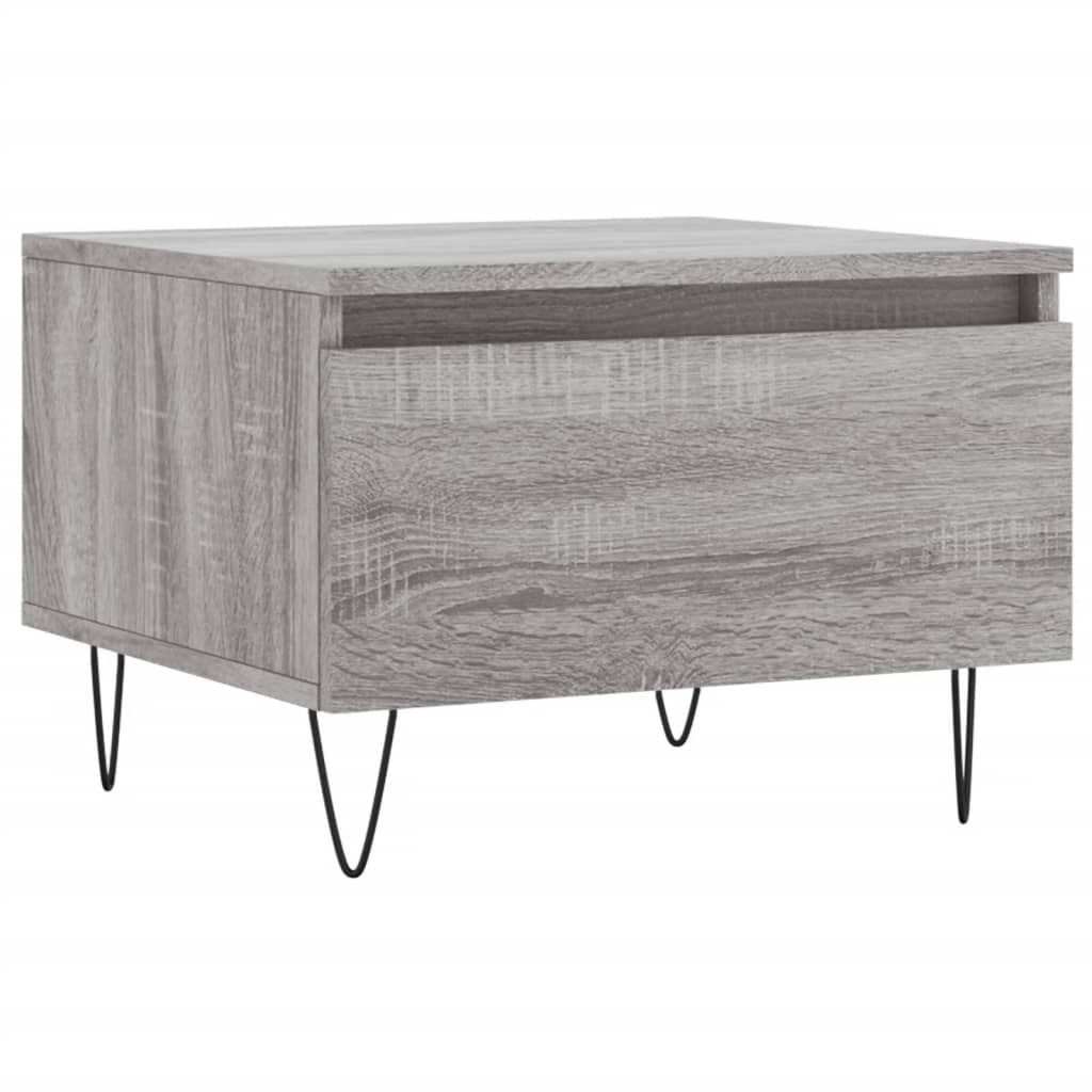 Tables basses 2 pcs sonoma gris 50x46x35 cm bois d’ingénierie - Tables basses