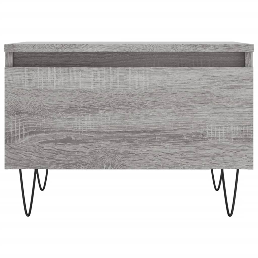 Tables basses 2 pcs sonoma gris 50x46x35 cm bois d’ingénierie - Tables basses