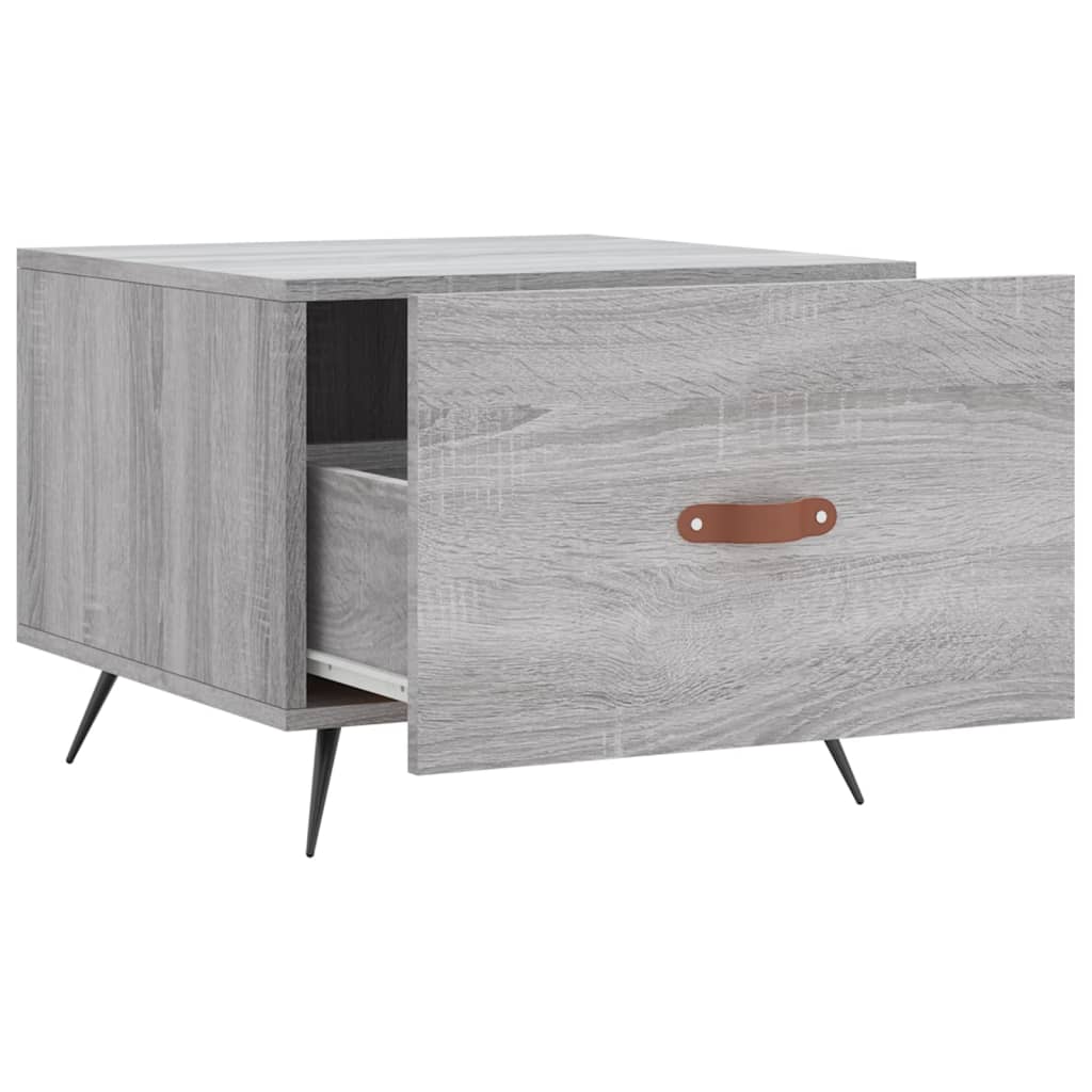 Tables basses 2 pcs sonoma gris 50x50x40 cm bois d’ingénierie - Tables basses