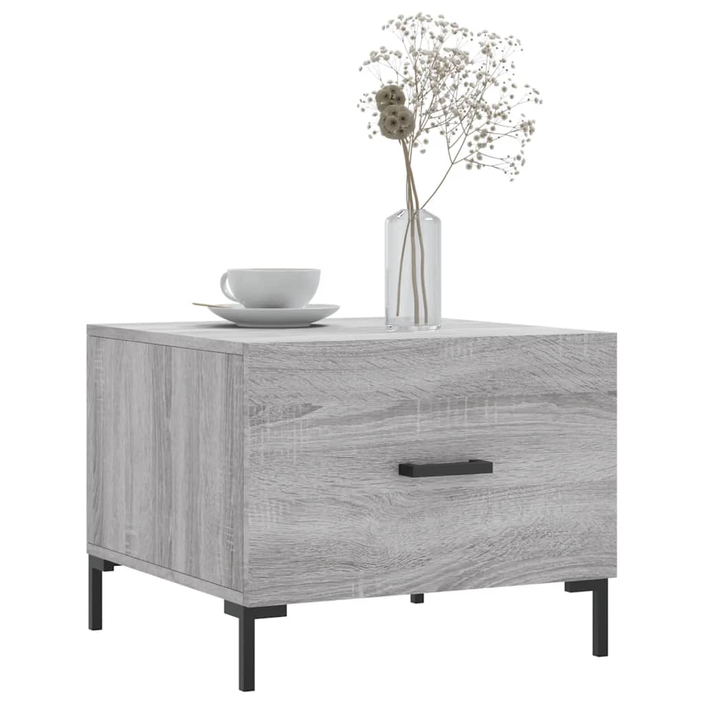 Tables basses 2 pcs sonoma gris 50x50x40 cm bois d’ingénierie - Tables basses