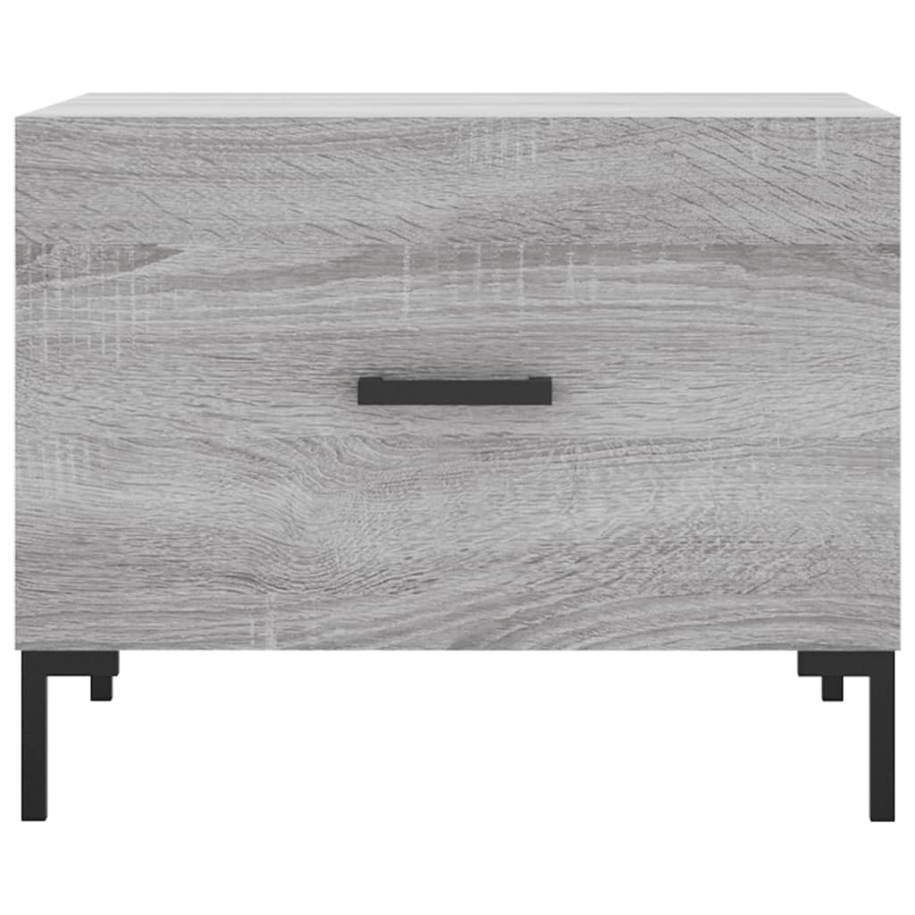 Tables basses 2 pcs sonoma gris 50x50x40 cm bois d’ingénierie - Tables basses