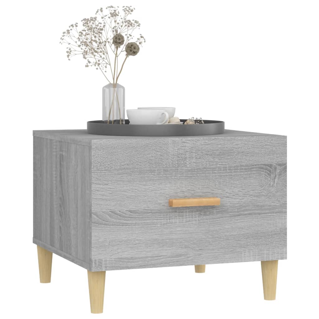Tables basses 2 pcs sonoma gris 50x50x40 cm bois d’ingénierie - Tables basses