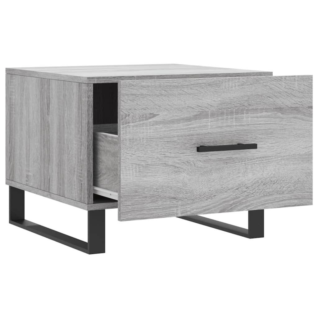 Tables basses 2 pcs sonoma gris 50x50x40 cm bois d’ingénierie - Tables basses