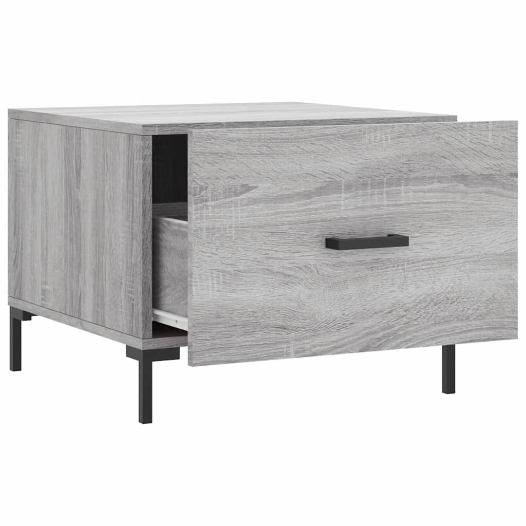 Tables basses 2 pcs sonoma gris 50x50x40 cm bois d’ingénierie - Tables basses