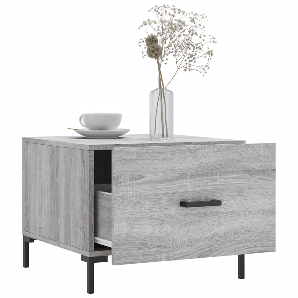 Tables basses 2 pcs sonoma gris 50x50x40 cm bois d’ingénierie - Tables basses