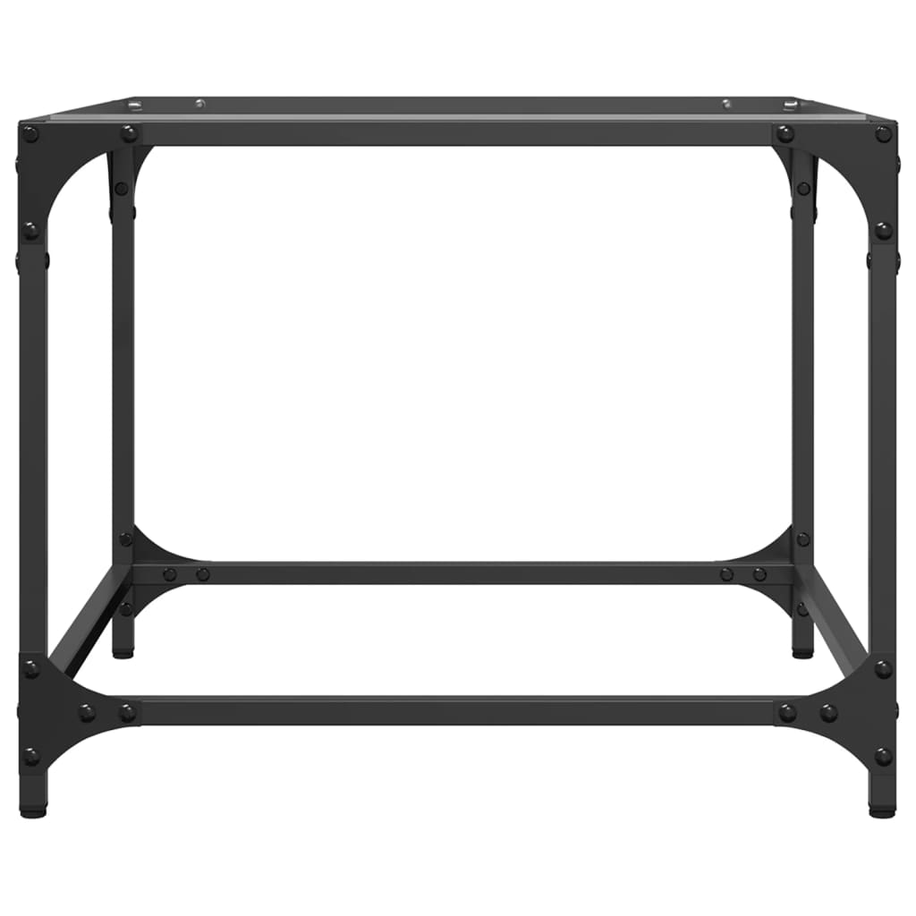 Tables basses avec dessus en verre transparent 2 pcs acier - Tables basses