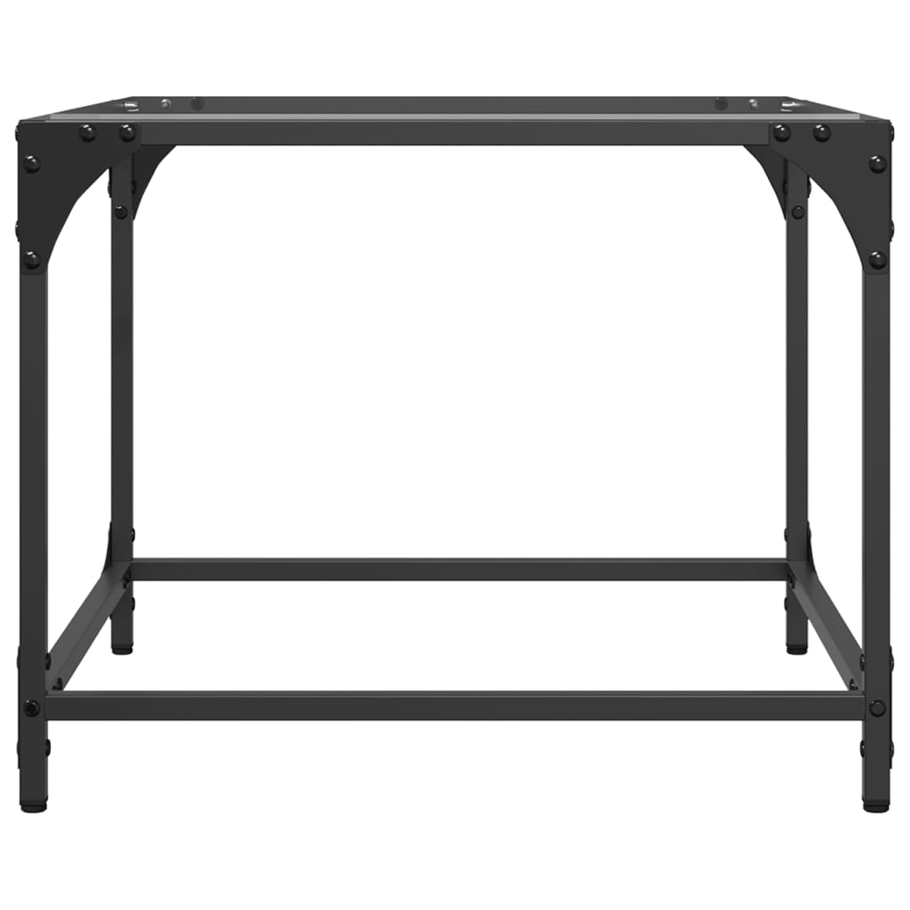 Tables basses avec dessus en verre transparent 2 pcs acier - Tables basses