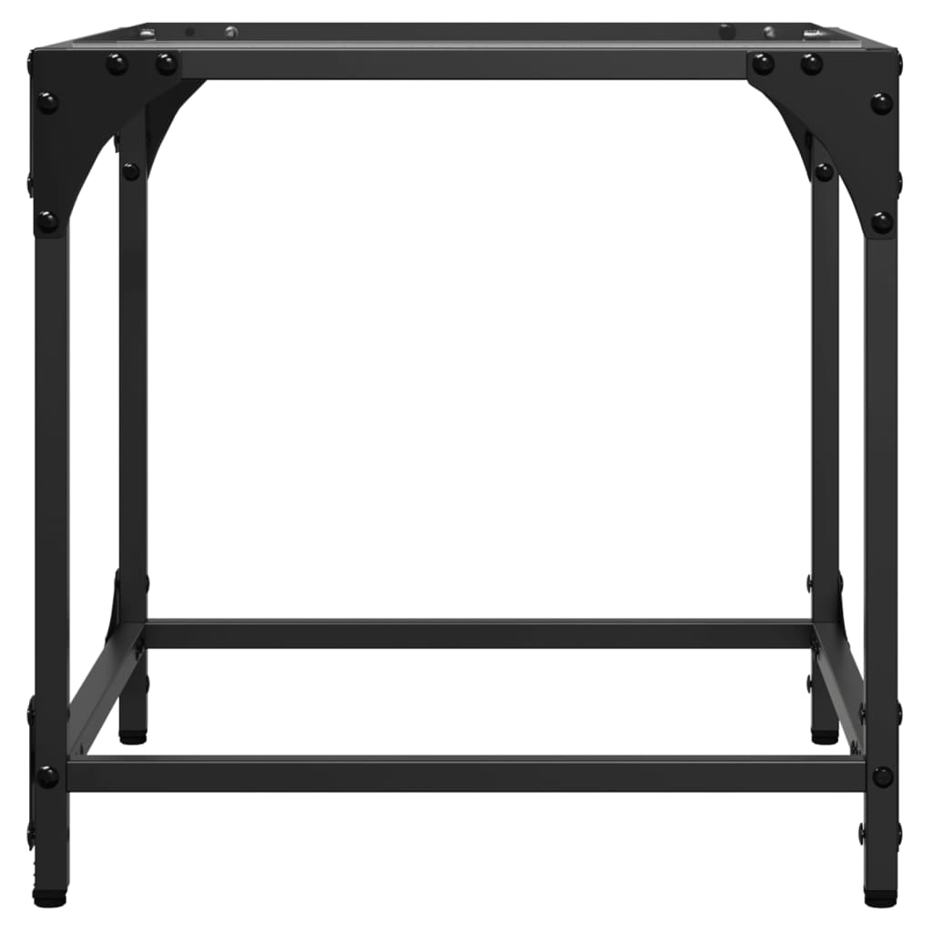 Tables basses avec dessus en verre transparent 2 pcs acier - Tables basses