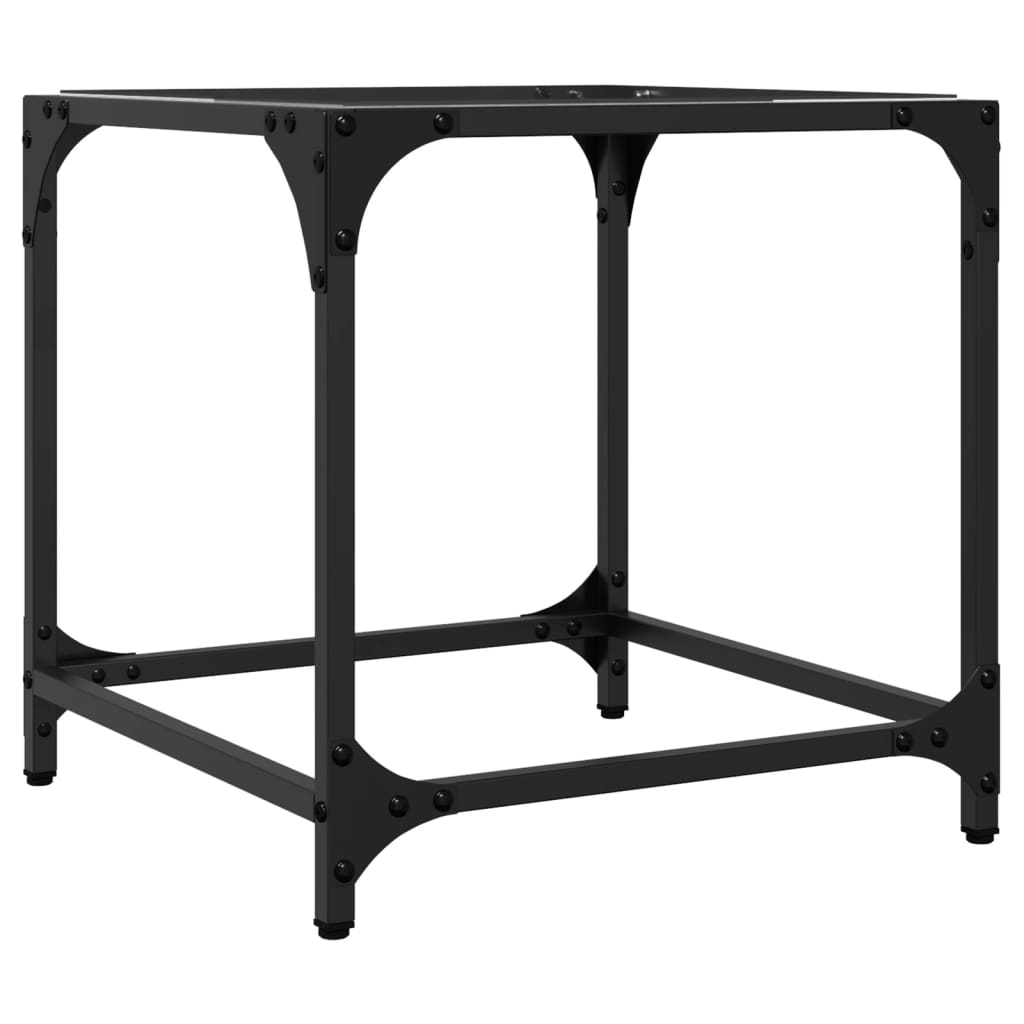 Tables basses avec dessus en verre transparent 2 pcs acier - Tables basses