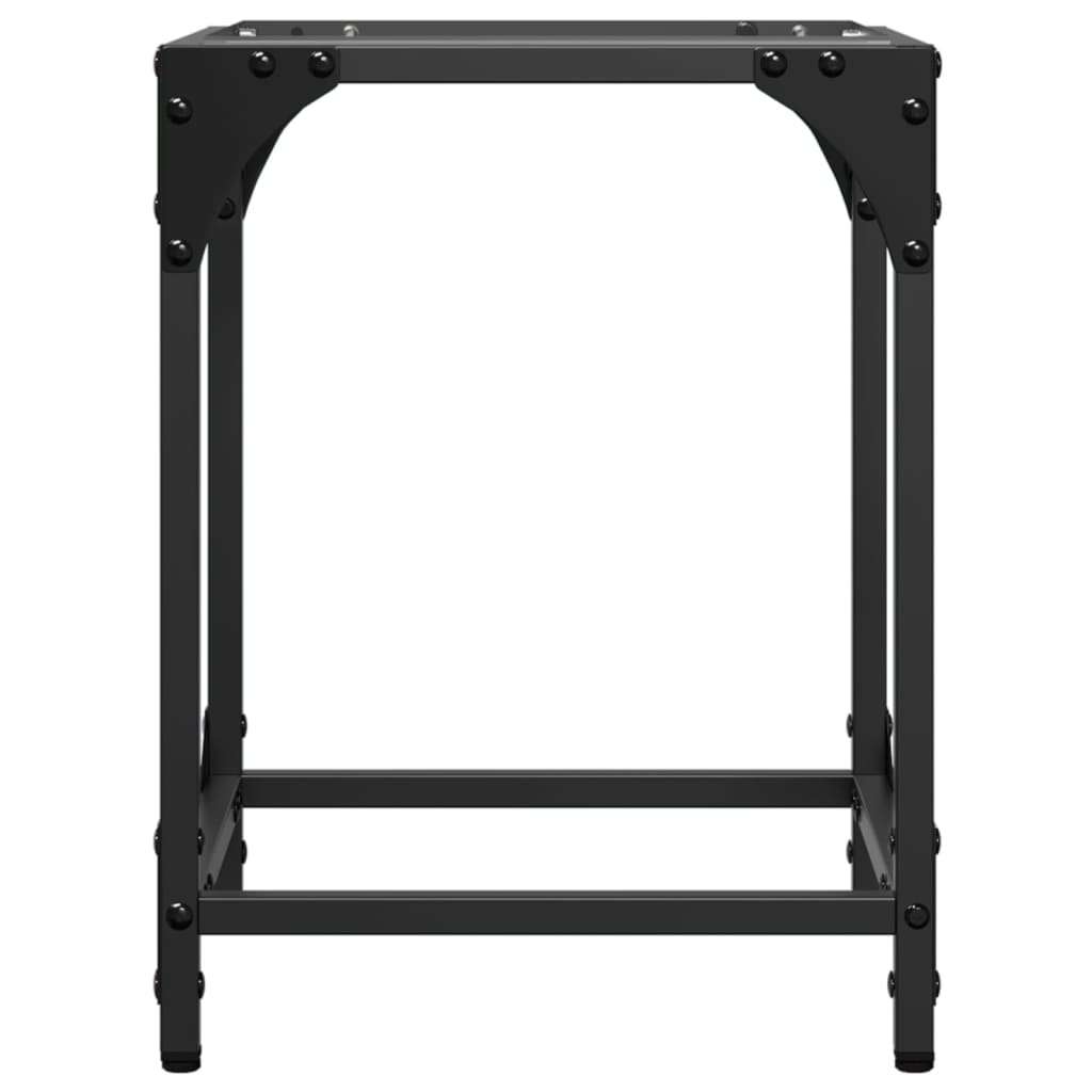 Tables basses avec dessus en verre transparent 2 pcs acier - Tables basses