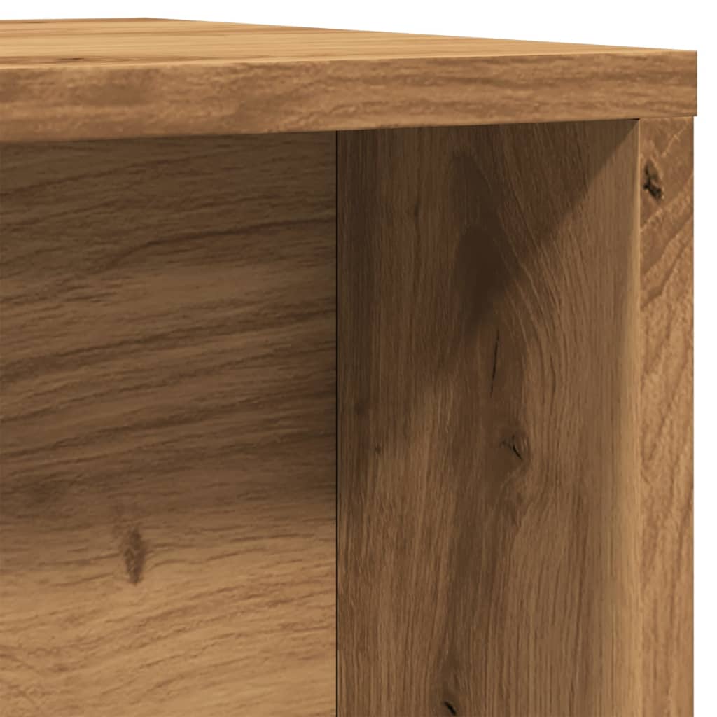 Tables basses gigognes 2 pcs chêne artisanal bois d’ingénierie - Tables basses